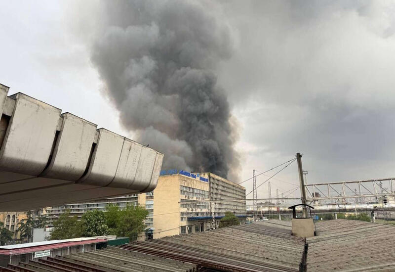 Пожар на рынке в Тбилиси потушен